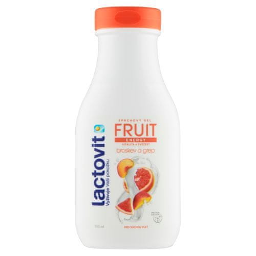 AC Marca Lactovit sprchový gel energy fruit Broskev 300ml [2 ks]