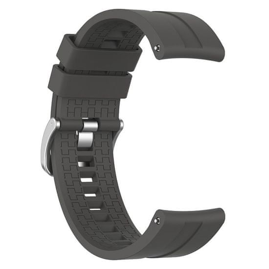 BStrap Silicone Cube řemínek na Huawei Watch GT/GT2 46mm, dark gray