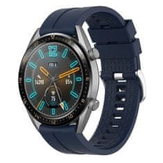 BStrap Silicone Cube řemínek na Huawei Watch GT3 46mm, navy blue