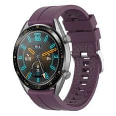 BStrap Silicone Cube řemínek na Huawei Watch GT/GT2 46mm, purple plum