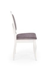 Halmar Jídelní židle Barock - bílá / šedá