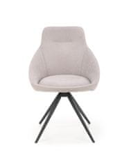 Halmar Jídelní židle K431 - světle šedá/černá