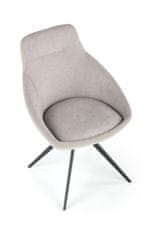 Halmar Jídelní židle K431 - světle šedá/černá