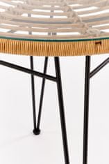 Halmar Zahradní stolek Falcon - přírodní/černá/průhledná