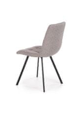 Halmar Jídelní židle K402 - šedá/černá