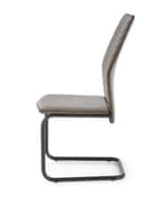 Halmar Jídelní židle K444 - šedá/černá