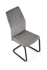 Halmar Jídelní židle K444 - šedá/černá