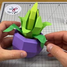 Rostlina Agáve – 3D papírový model