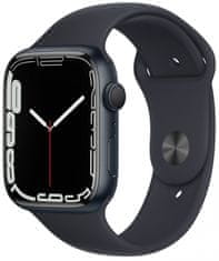 Apple Watch Series 7, 45mm Midnight Aluminium Case Midnight Sport Band MKN53HC/A - použité