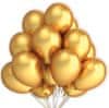 7ks Balónků zlatá metaliza 