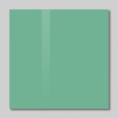SOLLAU Skleněná magnetická tabule zelená veronesová 40 x 60 cm