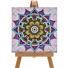 Kraftika 1pc fialová mandala diy kit se stojanem