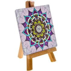 Kraftika 1pc fialová mandala diy kit se stojanem