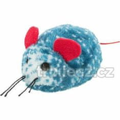 Trixie Vánoční plyšová figurka modrá myš, hvězda, perníček