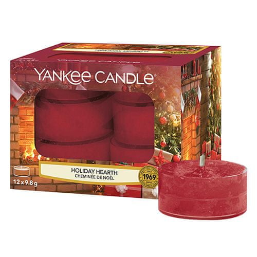 Yankee Candle Svíčky čajové , Sváteční krb, 12 ks