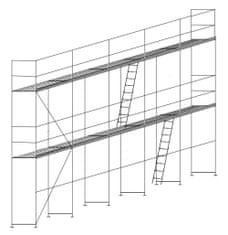 LEŠENÍ.CZ 73 - Sada nového rámového lešení - 95 m2