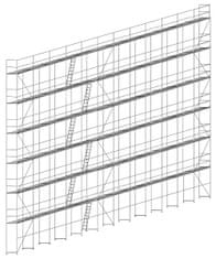 LEŠENÍ.CZ 70 - Sada nového rámového lešení s ocelovými podlahami - 511 m2