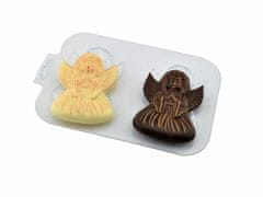 Kraftika 1pc 2 vánoční anděl xmas plastic chocolate making mold