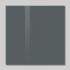 SOLLAU Skleněná magnetická tabule šedá antracitová 48 x 48 cm