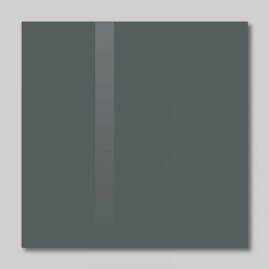 SOLLAU Skleněná magnetická tabule šedá antracitová 40 x 60 cm