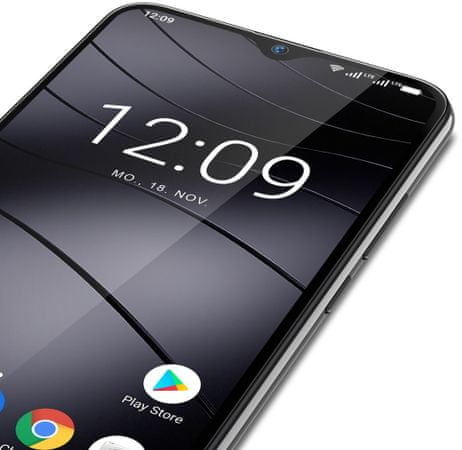 Gigaset GS290 inteligentný telefón výkonný procesor čítačka odtlačkov prstov odomykanie tvárou LTE pripojenie Wi-Fi slot na pamäťovú kartu duálny fotoaparát Android 9.0 dostupný, elegantný HD+ displej dotykový displej GPS Android 10 hĺbková kamera 16MPx selfie kamera