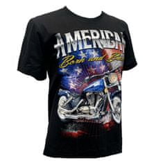 Rock Eagle Moto tričko Live To Ride/černé/THRE13, L