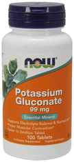 NOW Draslík (Potassium Gluconate) 99mg, 100 tablet