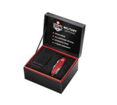 JDM Military hodinky Alpha Chrono JDM-WG002-01 (v dárkové krabičce s kapesním nožem) + dárek