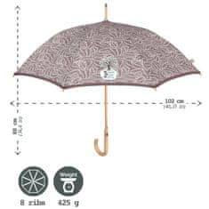 Perletti GREEN Dámský automatický deštník / břidlicově šedá, 19114