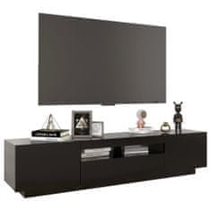 Greatstore TV skříňka s LED osvětlením černá 180 x 35 x 40 cm