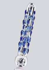 Toyjoy Skleněné dildo ToyJoy Glass Worxx Diamond Dazzler (18 cm)