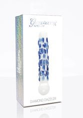 Toyjoy Skleněné dildo ToyJoy Glass Worxx Diamond Dazzler (18 cm)