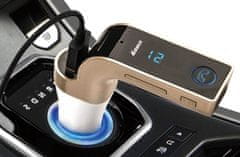 CoolCeny Bluetooth FM Transmitter, na USB a micro SD karty - Černá