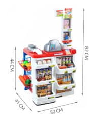 ISO 6747 Dětská pokladna s nákupním košíkem a příslušenstvím