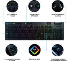 Logitech G915 Lightspeed, GL Tactile, US (920-008910)