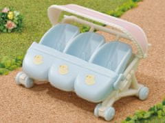 Sylvanian Families Kočárek pro trojčata