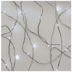 Emos LED vánoční nano řetěz stříbrný 0,9m D3AC06