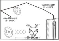 T-LED Spínač mávnutím 12/24V 06715