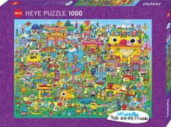 Heye Puzzle Doodle Village 1000 dílků