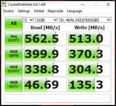 Crucial MX500, 2,5" - 1TB (CT1000MX500SSD1)