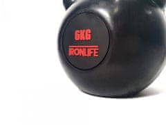 IRONLIFE Kettlebell 6 kg, pogumovaný