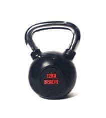 IRONLIFE Kettlebell 12 kg, pogumovaný