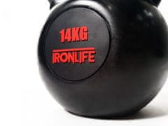 IRONLIFE Kettlebell 14 kg, pogumovaný