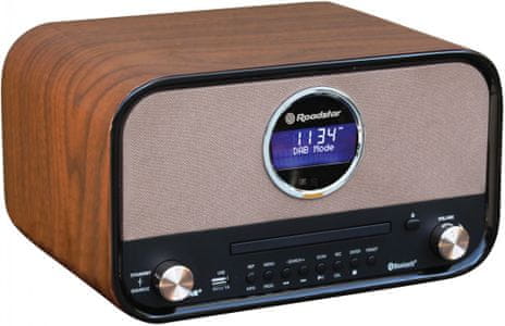 moderní radiomagnetofon roadstar hra1782d bt bluetooth aux in usb port aux in cd mechanika fm dab tuner retro design