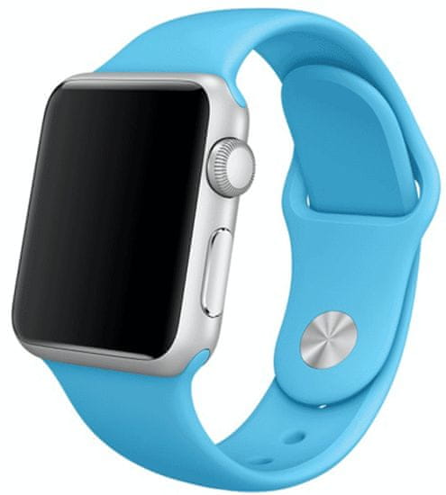 SAMURRAI silikonový řemínek na Apple Watch - Světle modrý - 38 / 40 mm