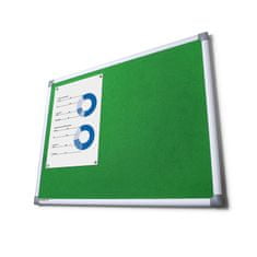 Jansen Display Textilní tabule SCRITTO, zelená, 900x1200mm
