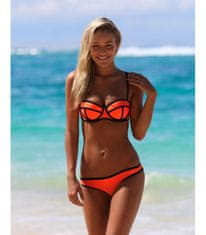 Zolta bikini PLAVKY oranžový neon TRIANGL 3199-2