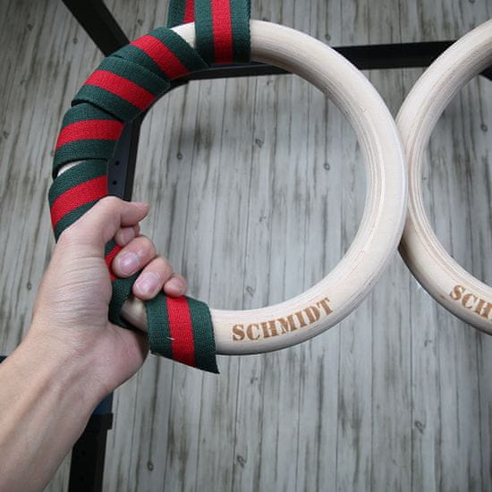 IRONLIFE Gymnastické kruhy SCHMIDT Gym Wood Ring - Set (dřevo)