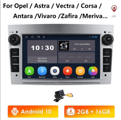 Hizpo 2GB Android 2din autoradio OPEL - KAMERA, GPS navigace, rádio pro OPEL VECTRA ASTRA VIVARO CORSA COMBO ZAFIRA MERIVA SIGNUM AUTORÁDIO S ANDROID GPS NAVIGACÍ BLUETOOTH