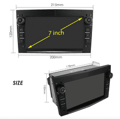 Hizpo 2GB Android 2din autoradio OPEL - KAMERA, GPS navigace, rádio pro OPEL VECTRA ASTRA VIVARO CORSA COMBO ZAFIRA MERIVA SIGNUM AUTORÁDIO S ANDROID GPS NAVIGACÍ BLUETOOTH